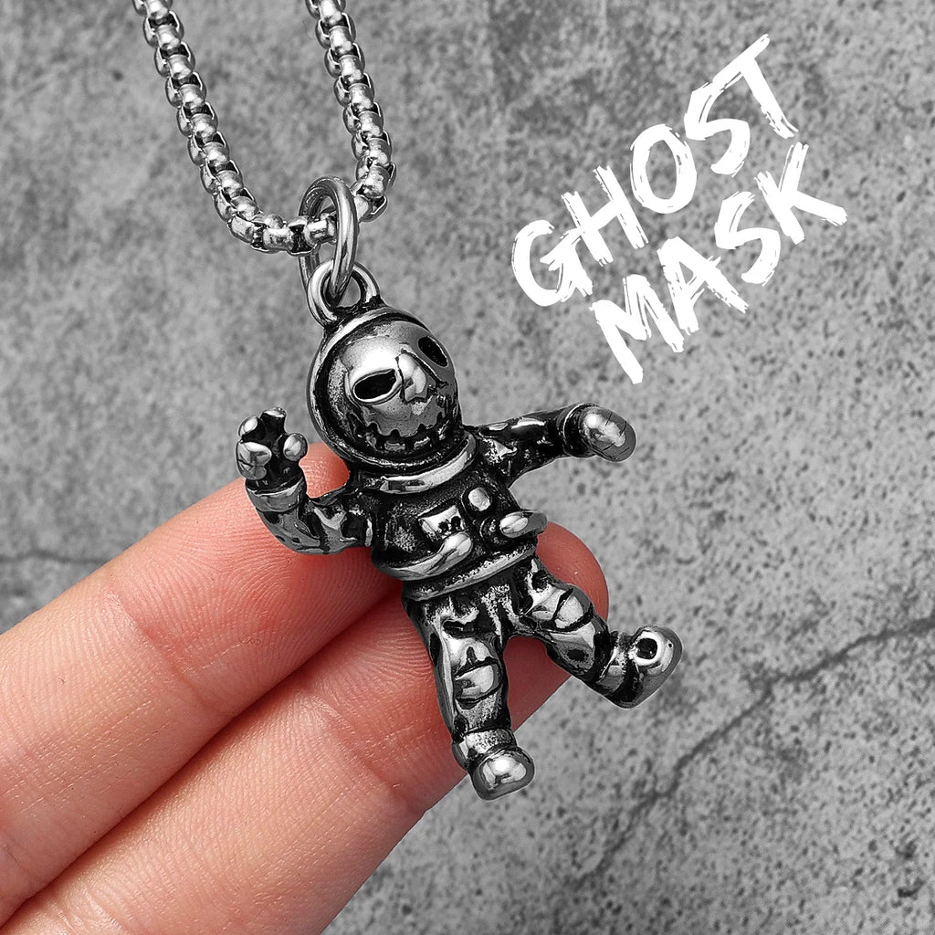 PENDRA Spaceman Astronaut Steel Necklace