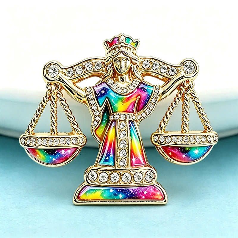 PENDRA Libra Zodiac Sign Brooch