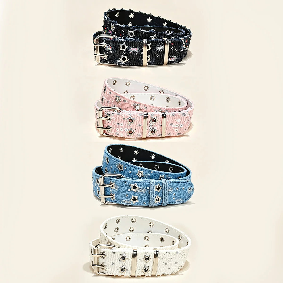 PENDRA Orlaellea Black Pin Buckle Star Luxury Belt