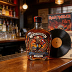 Iron Maiden 51st Anniversary Whiskey Decanter Collectible Glass Liquor Bottle Barware