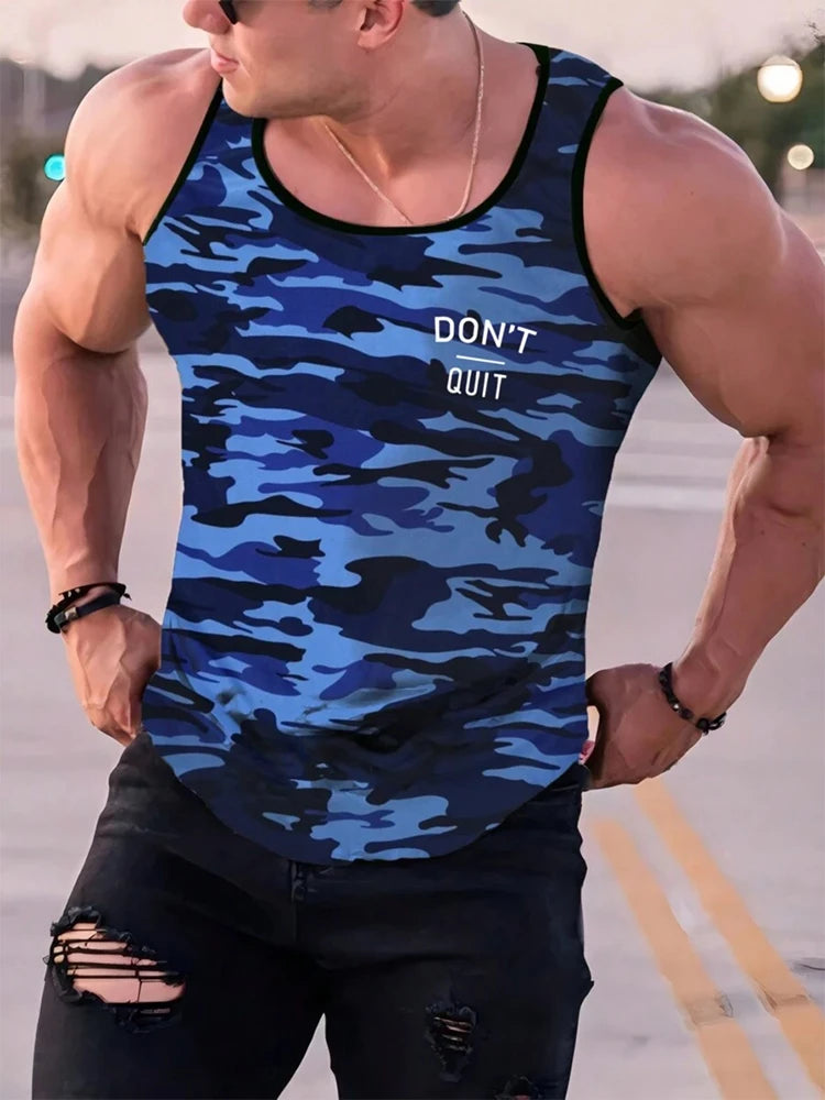 PENDRA Printed Sport Sleeveless T-Shirt