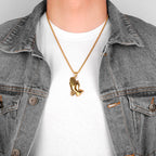 PENDRA Prayer Boyfriend Steel Necklace
