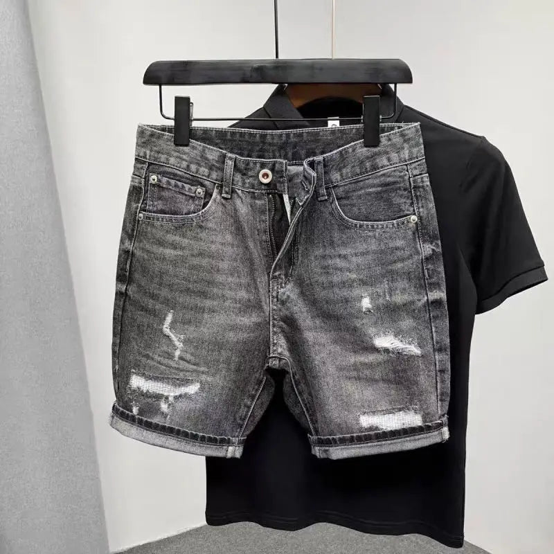 PENDRA Denim Washed Straight Jeans