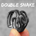 PENDRA Snake Animal Biker Steel Ring