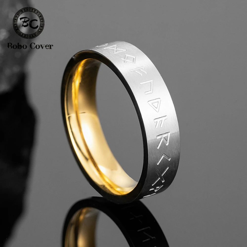 PENDRA Rune Blue Gold Ring