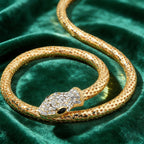 PENDRA Noraaya Rhinestone Snake Gothic Belt