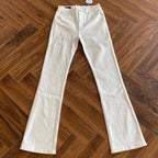 New 2026 Washed Black and White Cow Cleanfit Jeans Slightly Slim and Thin Luxury Retro Vintage Pants Men Bootcut Jeans for Man