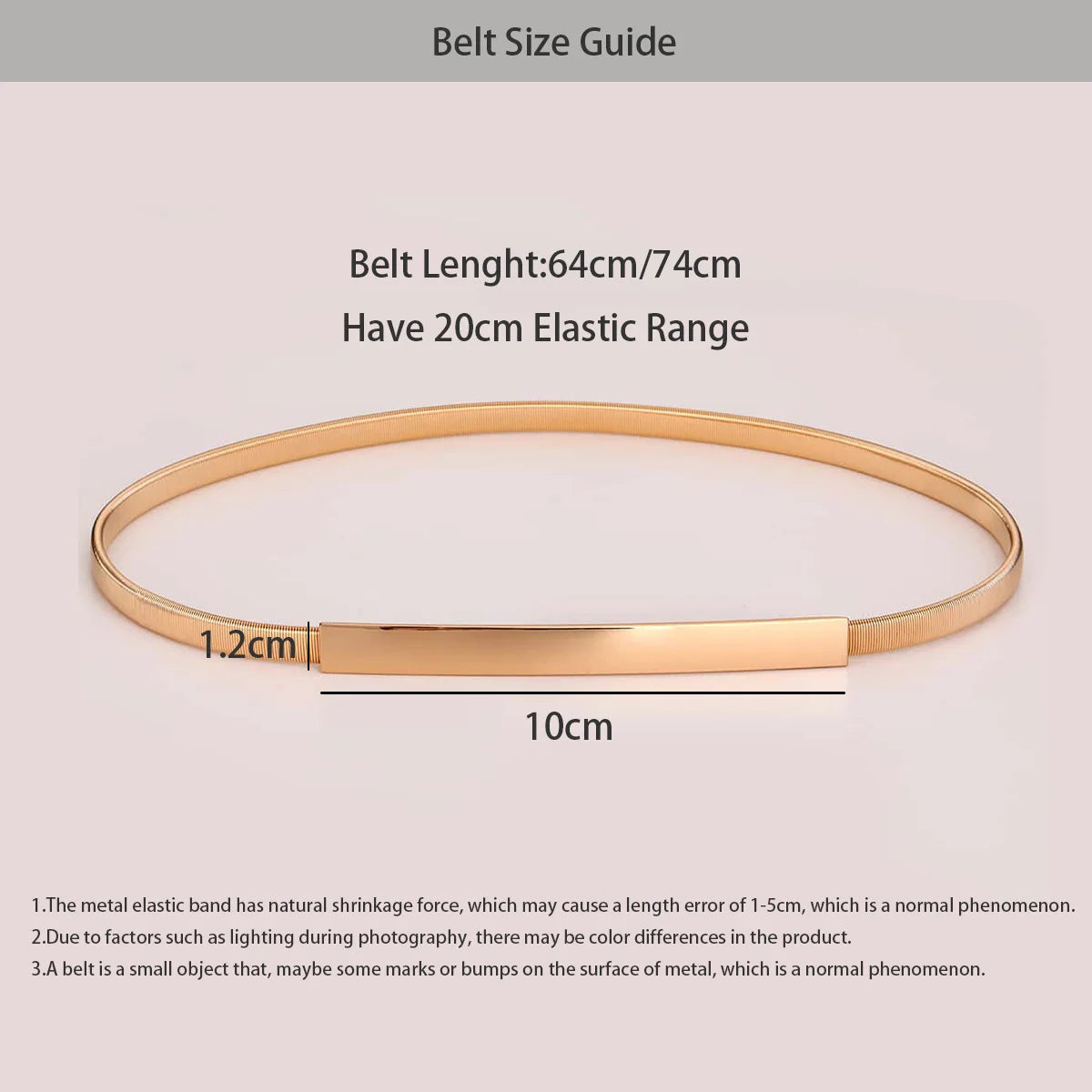 PENDRA Koraaya Metal Gold Minimal Belt