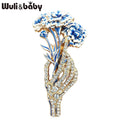 PENDRA Florabelle Multicolor Enamel Flower Brooch