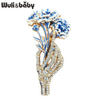 PENDRA Florabelle Multicolor Enamel Flower Brooch