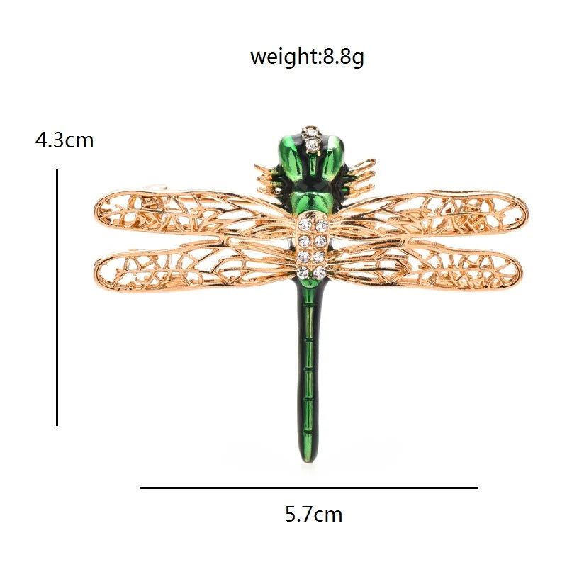 PENDRA Beautiful Dragonfly 2-color Brooch