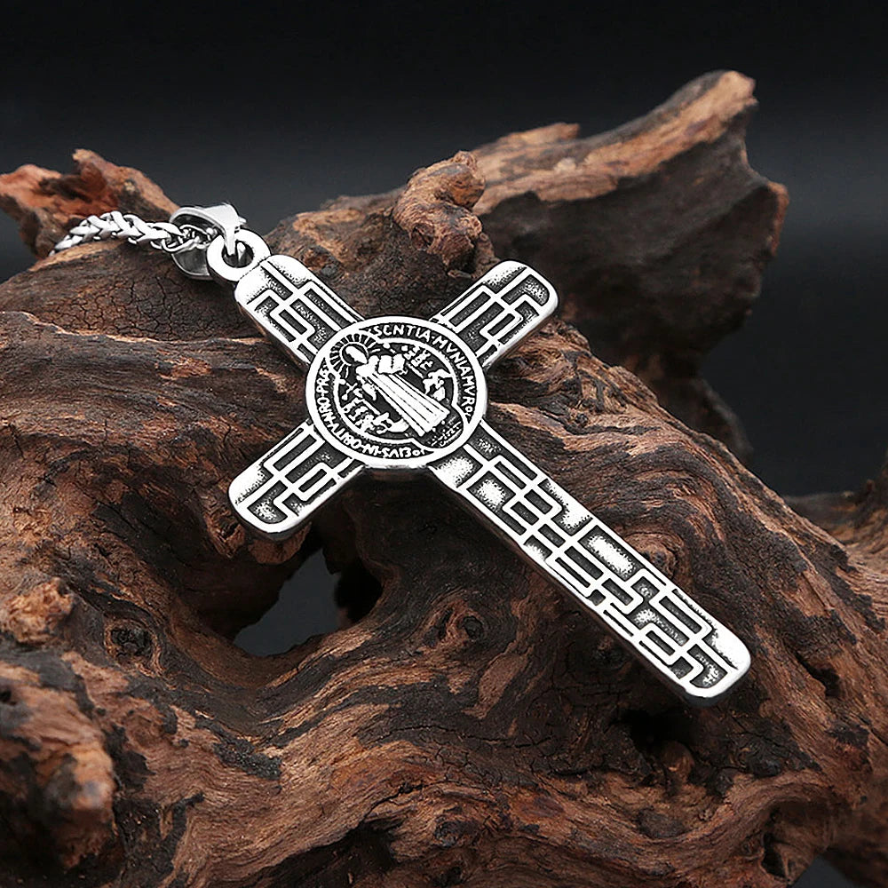 PENDRA Sacredcross Catholic Jesus Cross Pendant