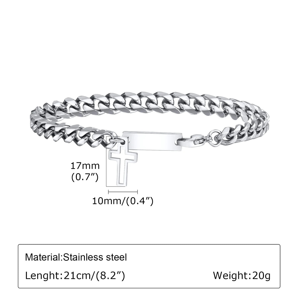 PENDRA Cross Cuban Bracelet