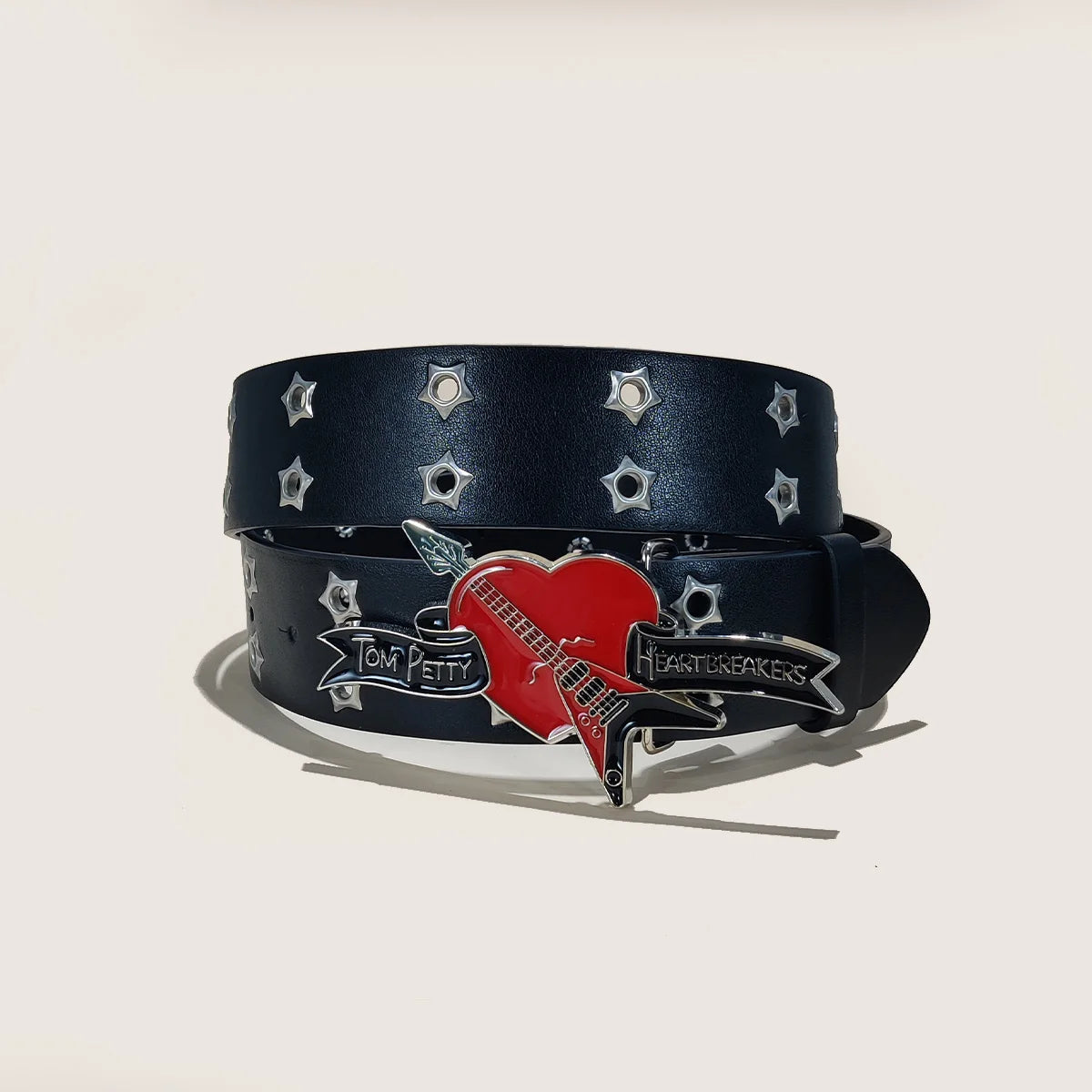 Women's Jeans Belt Punk Cool Adjustable Eyelet Leather Belt Fashion 3.8cm Wide Waistband for Men Hole Waist Gothic Accessories