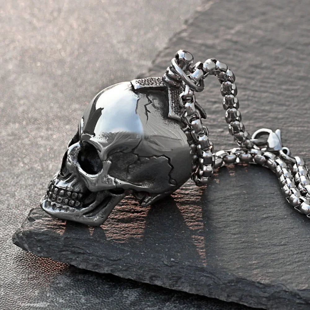 PENDRA Skull3D Gothic Three-Dimensional Skull Pendant