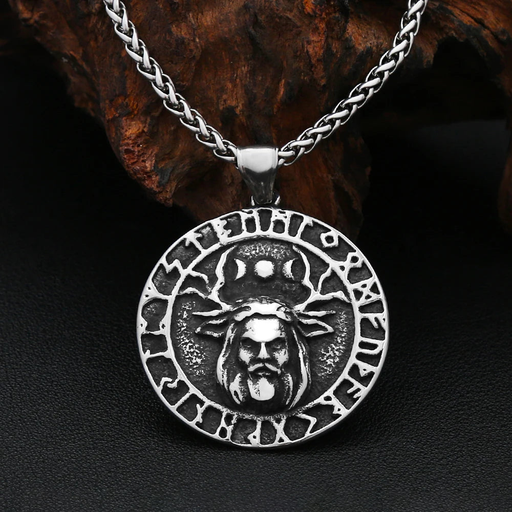 PENDRA Cernunnos Celtic Deer Horn God Pendant