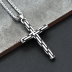 PENDRA Crossforge 316L Stainless Steel Cross Pendant