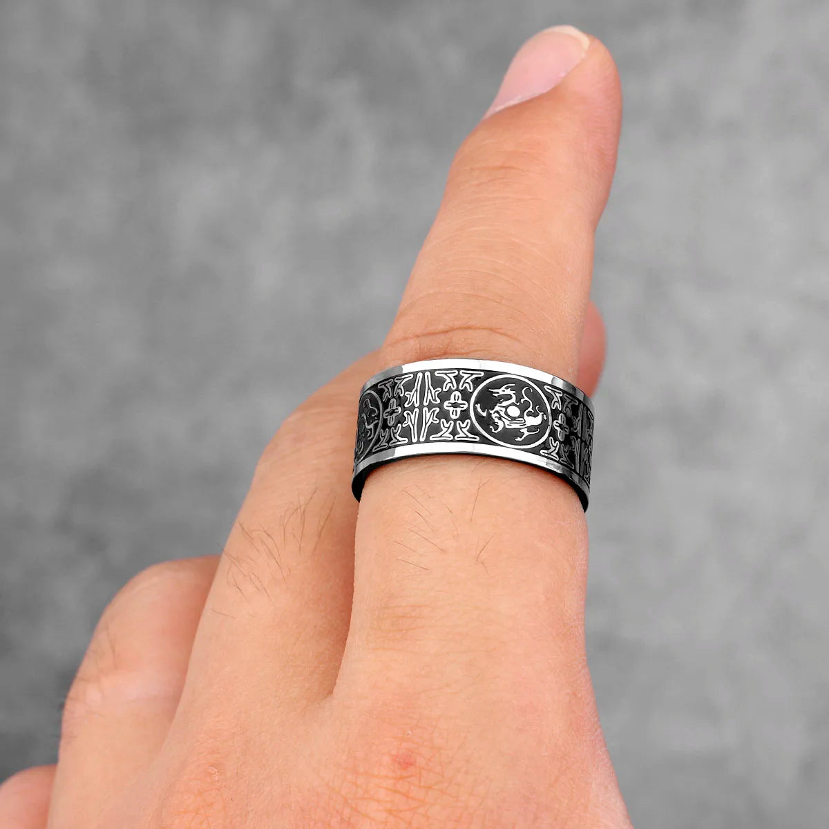 PENDRA Chinese Beasts Good Steel Ring