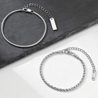 PENDRA Silver 2Pcs Bracelet