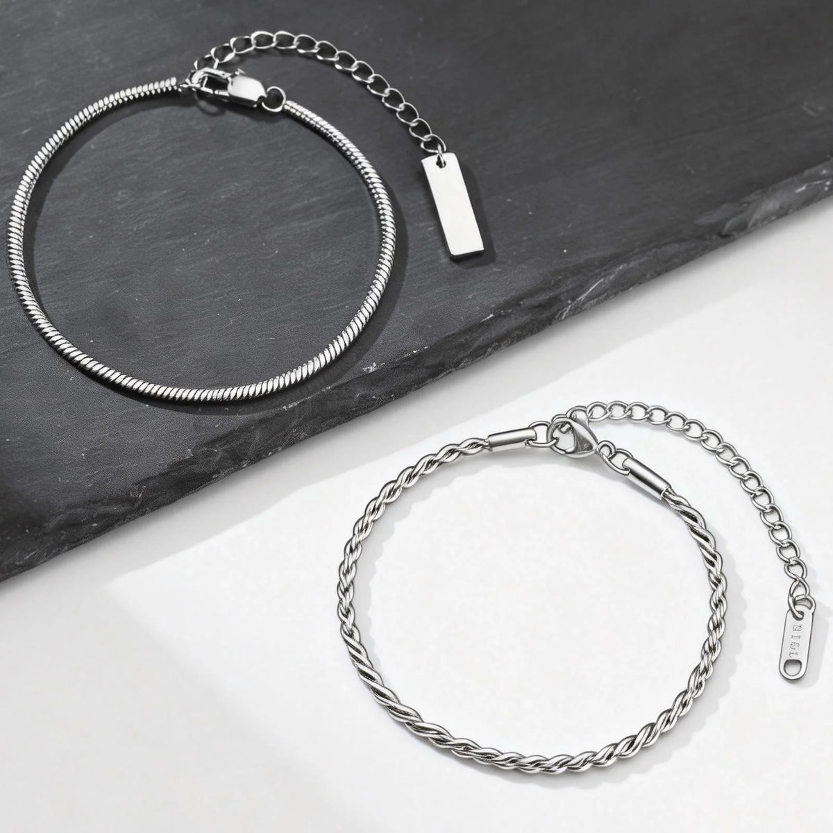 PENDRA Silver 2Pcs Bracelet