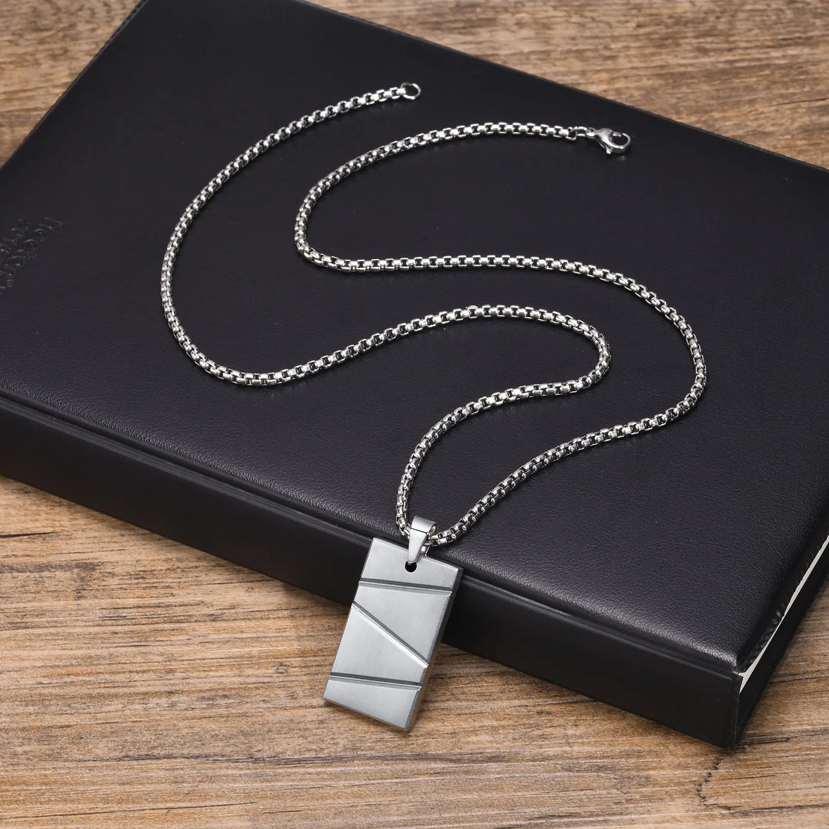 PENDRA Dog Square Dog Tag Necklace