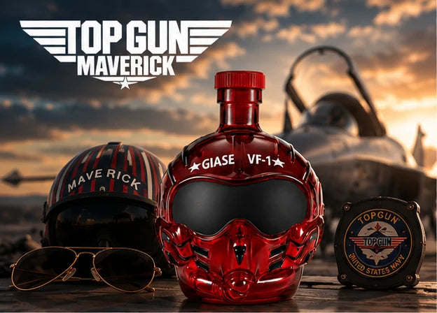 PENDRA Pilot Helmet 350ml Glass Whiskey Decanter