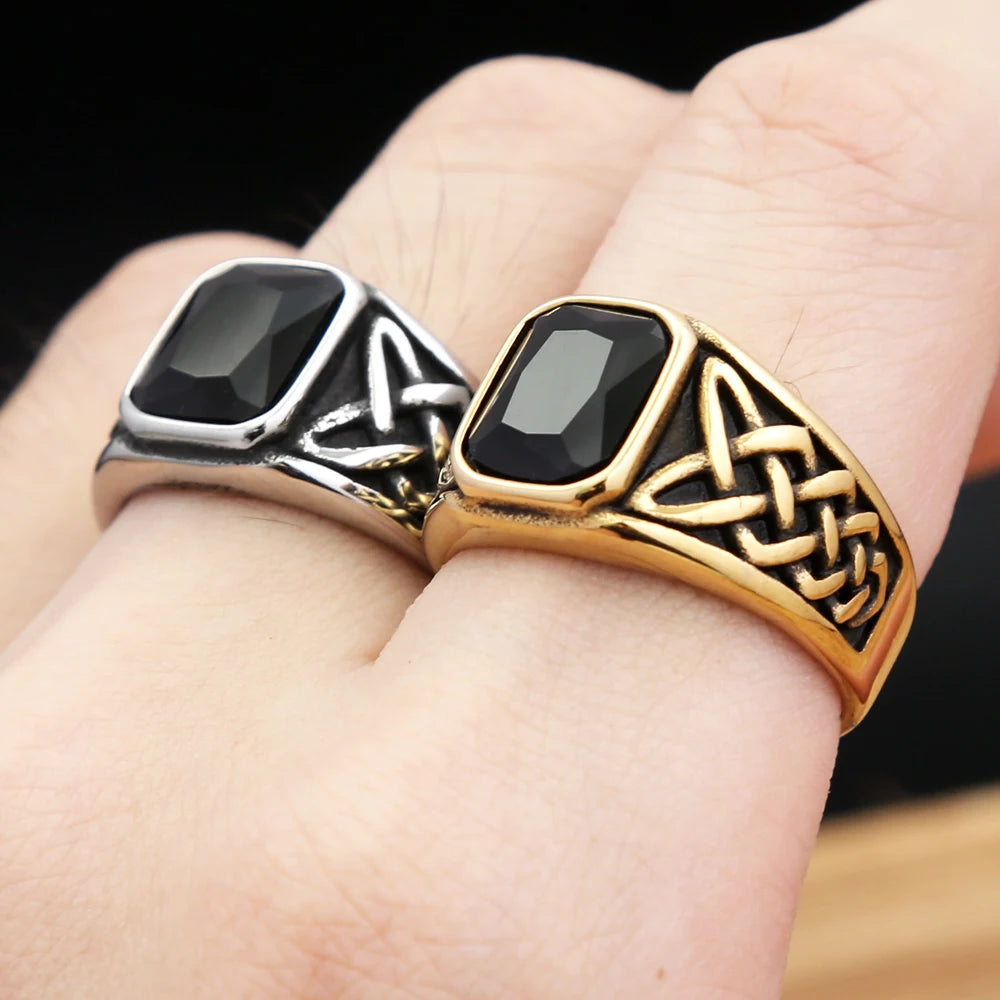PENDRA Valknot Nordic Viking Knot Rune Ring