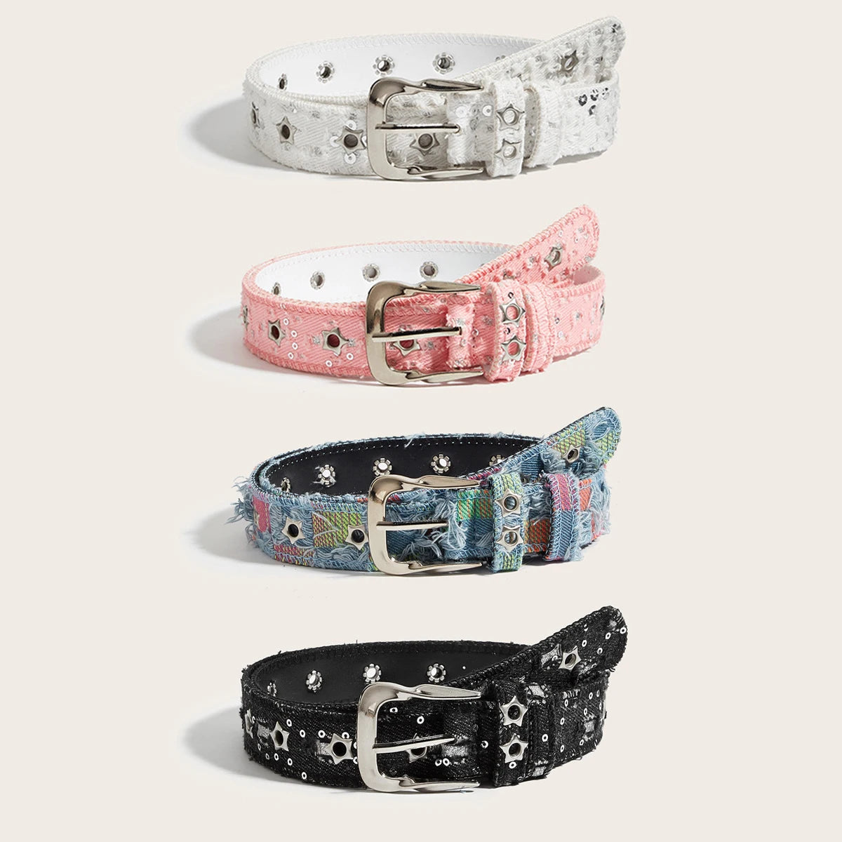 PENDRA Orlaellea Black Pin Buckle Star Luxury Belt