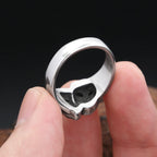 PENDRA CrySmile Stainless Steel Cry and Smile Ring