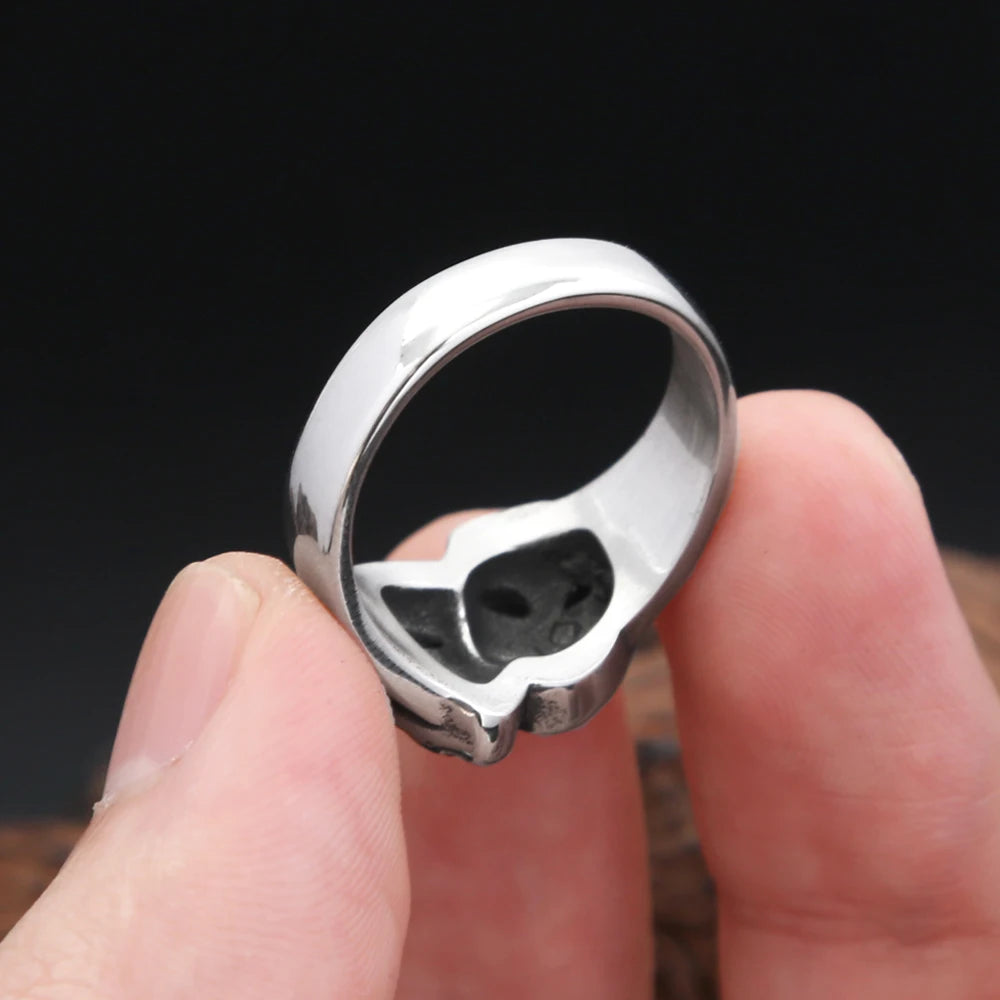 PENDRA CrySmile Stainless Steel Cry and Smile Ring