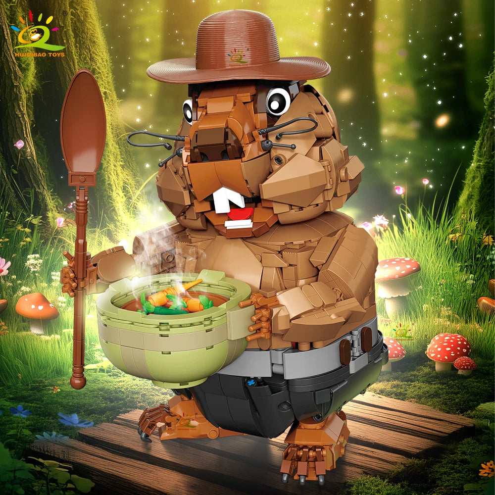 PENDRA Groundhog Marmot Animal Building Set
