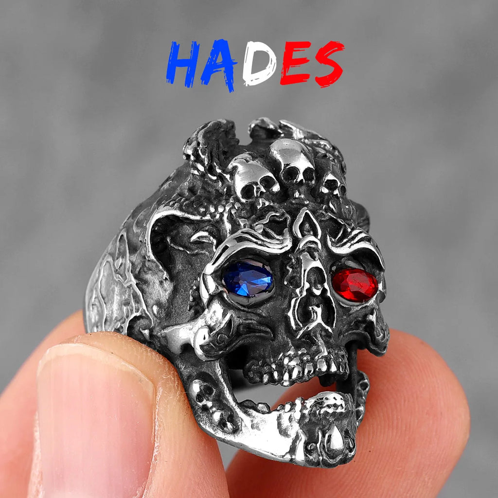 PENDRA Punk Gothic Skull Ring