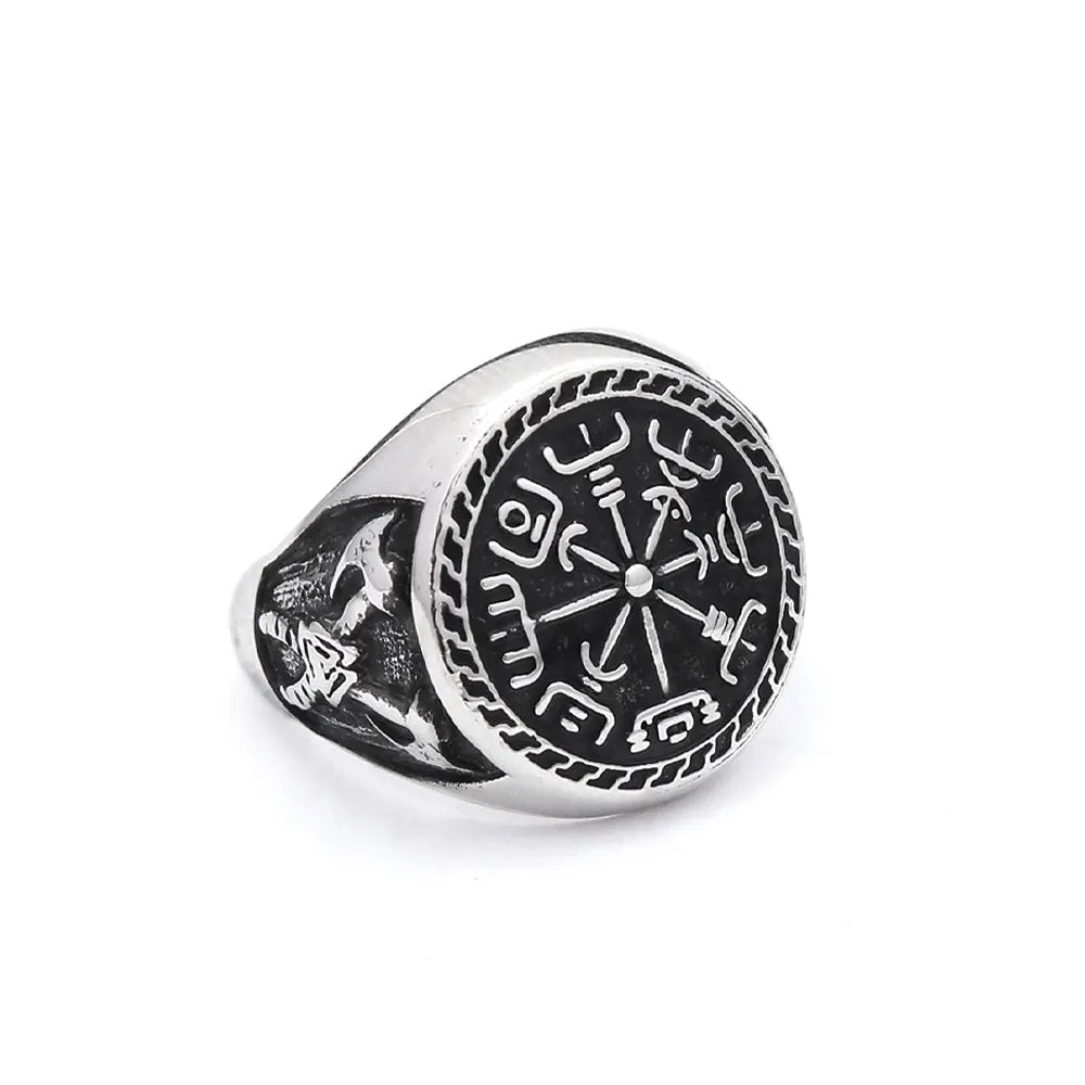 PENDRA Runeband Vintage Viking Rune Ring