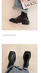 PENDRA Leather Platform End Shoes