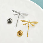 PENDRA Tiny Dragonfly Metal Insect Brooch