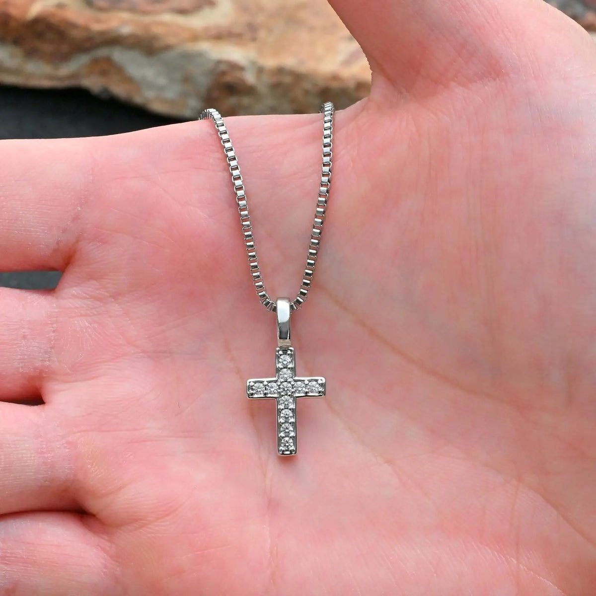 PENDRA Cross Square Pendant Necklace