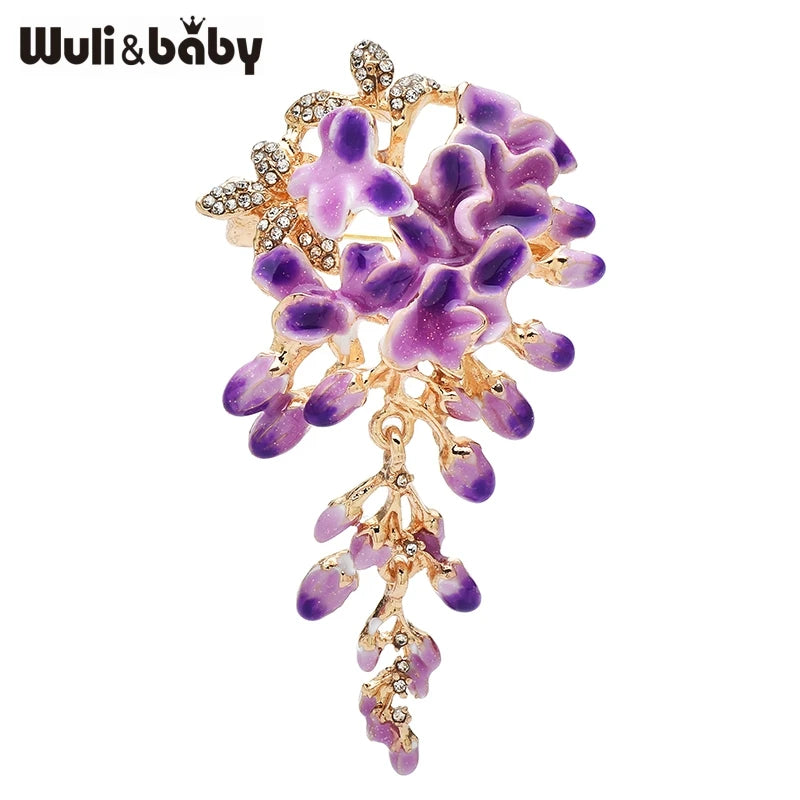 PENDRA Wisteria Beautiful Wisteria Flower Brooch