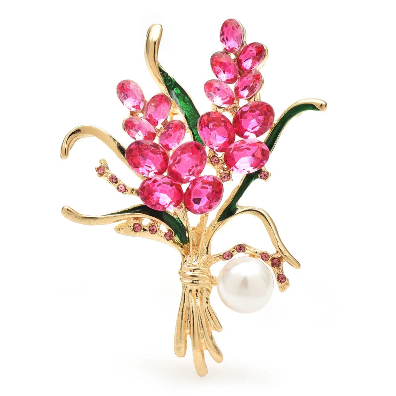 PENDRA Florielle28 Crystal Brooch