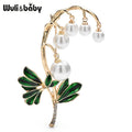 PENDRA Enkiana Enkianthus Chinensis Pearl Flower Brooch