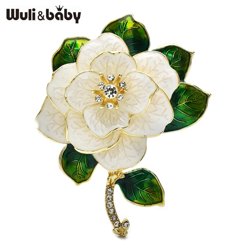 PENDRA Camellia Luxury Camellia Flower Brooch