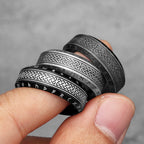 PENDRA Celtic Knot Boyfriend Steel Ring
