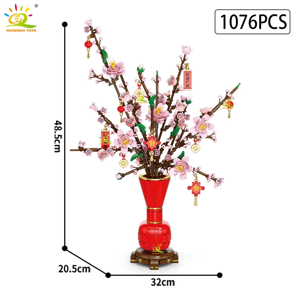 PENDRA Plum Blossom Floral Building Set
