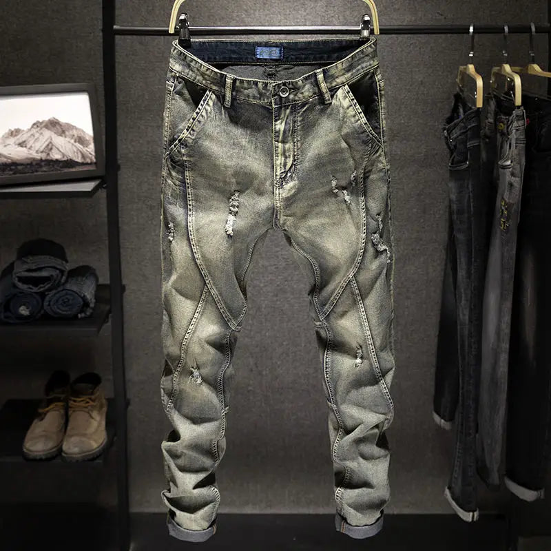 PENDRA Denim Straight Pants
