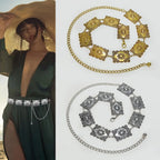 PENDRA Orlaene Metal Gold Western Luxury Waist Chain Belt