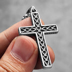 PENDRA Muticolor Religon Cross Steel Necklace