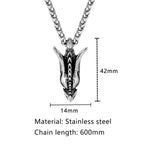 PENDRA Dragon Norse Steel Necklace