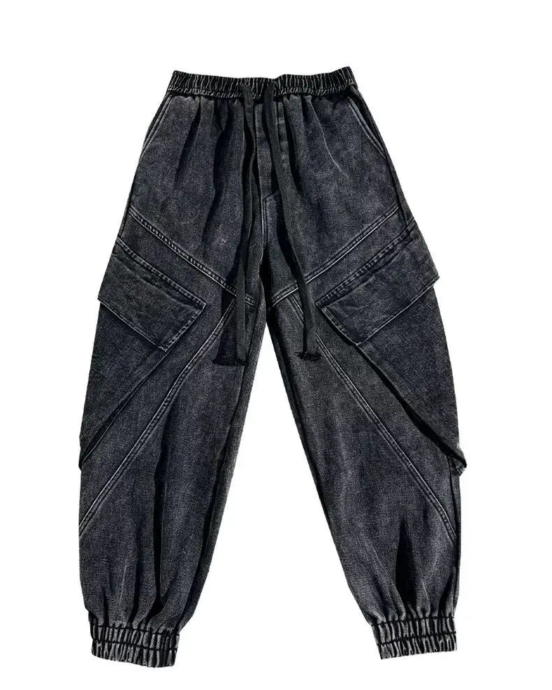 PENDRA Washed Brand Tooling Pants