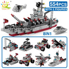 PENDRA Military Ship 8in1 Building Set
