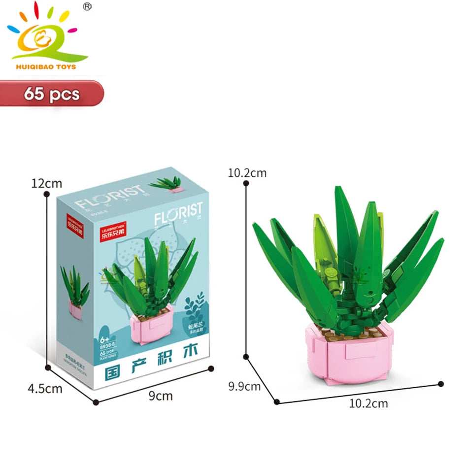 PENDRA Succulent Potted Floral Building Set