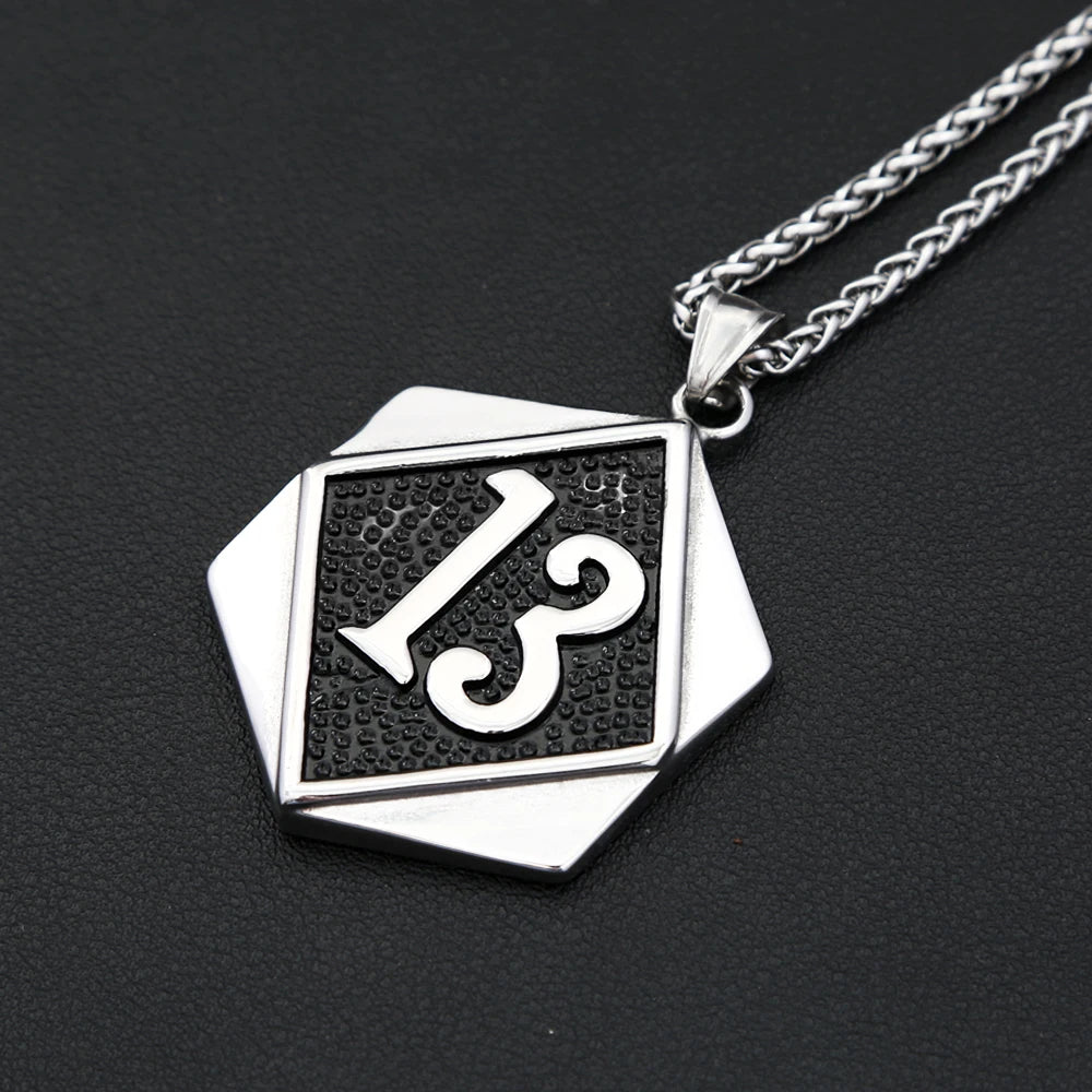 PENDRA Lucky7 Punk Lucky Number Pendant Necklace